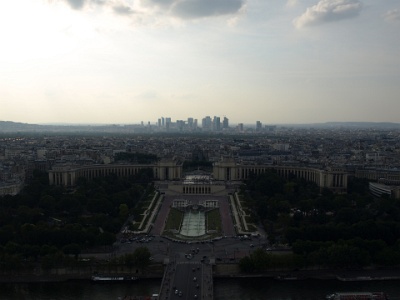 Palais de Chaillot With High Rise Skyline Behind It.JPG